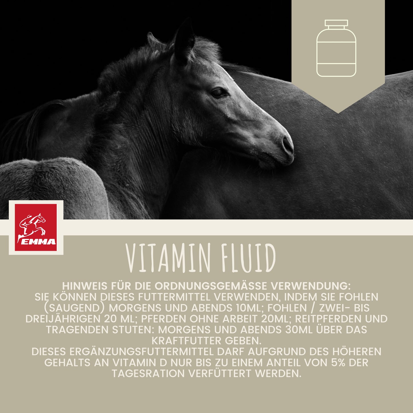 Aufbaufutter Vitamin b komplex Pferd 1L
