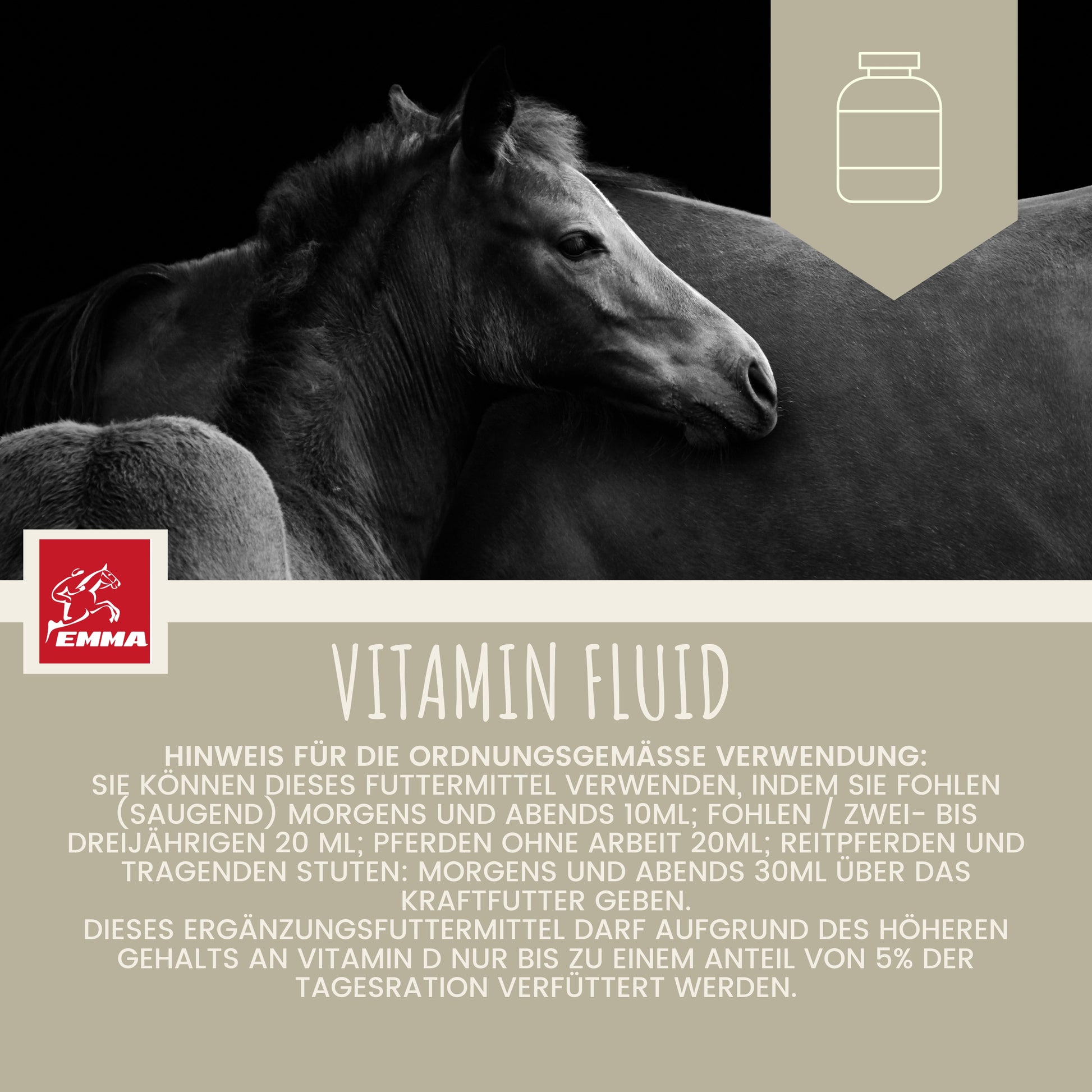Aufbaufutter Vitamin b komplex Pferd 1L