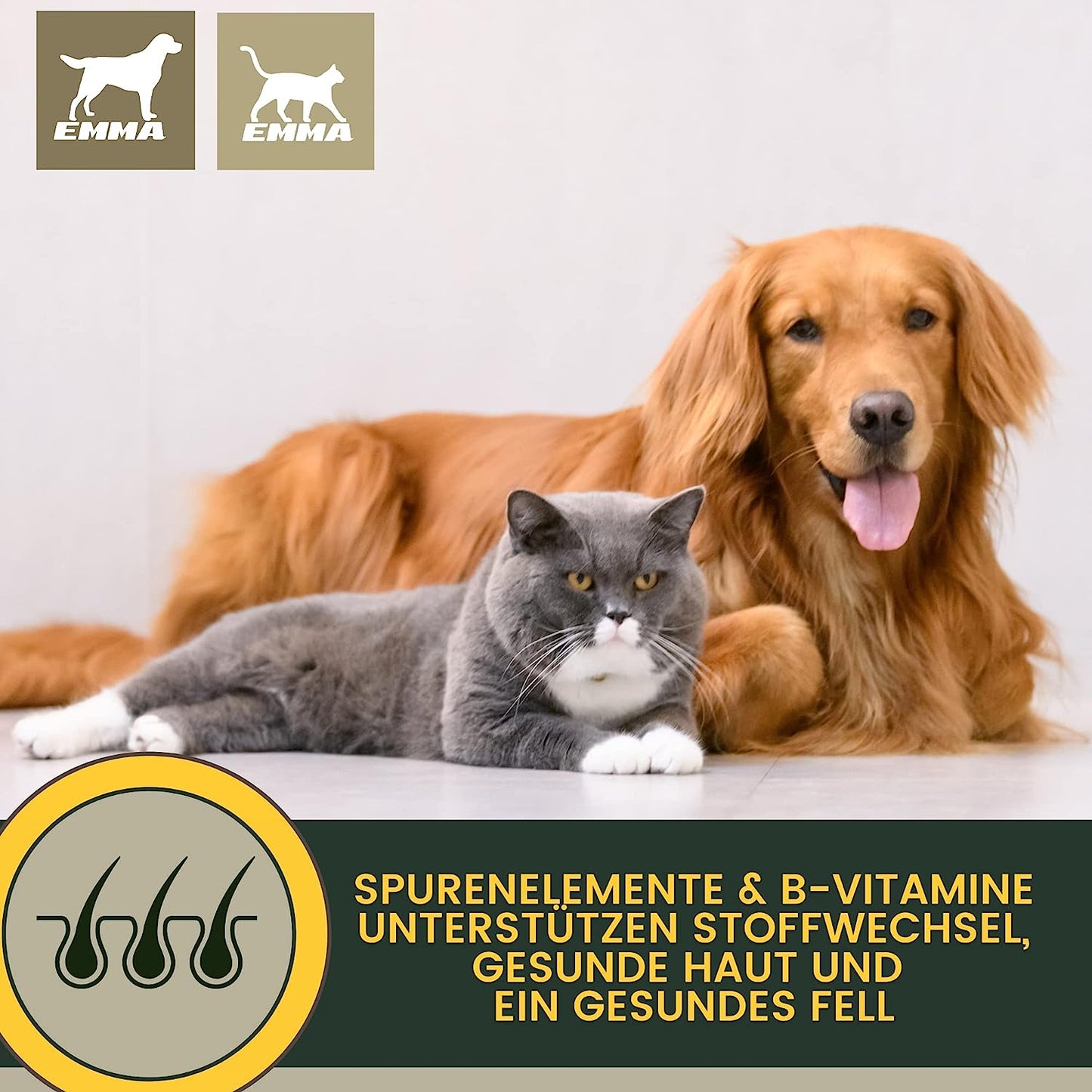 EMMA Katzen Vitamine - Vitaminpaste für Katzen 15ml I Vitamin B komplex hochdosiert für Katzen I B Vitamine mit Vitamin A D C I Multi-Vitamin Paste Senioren - Kitten Paste Immunsystem stärken Katze .png