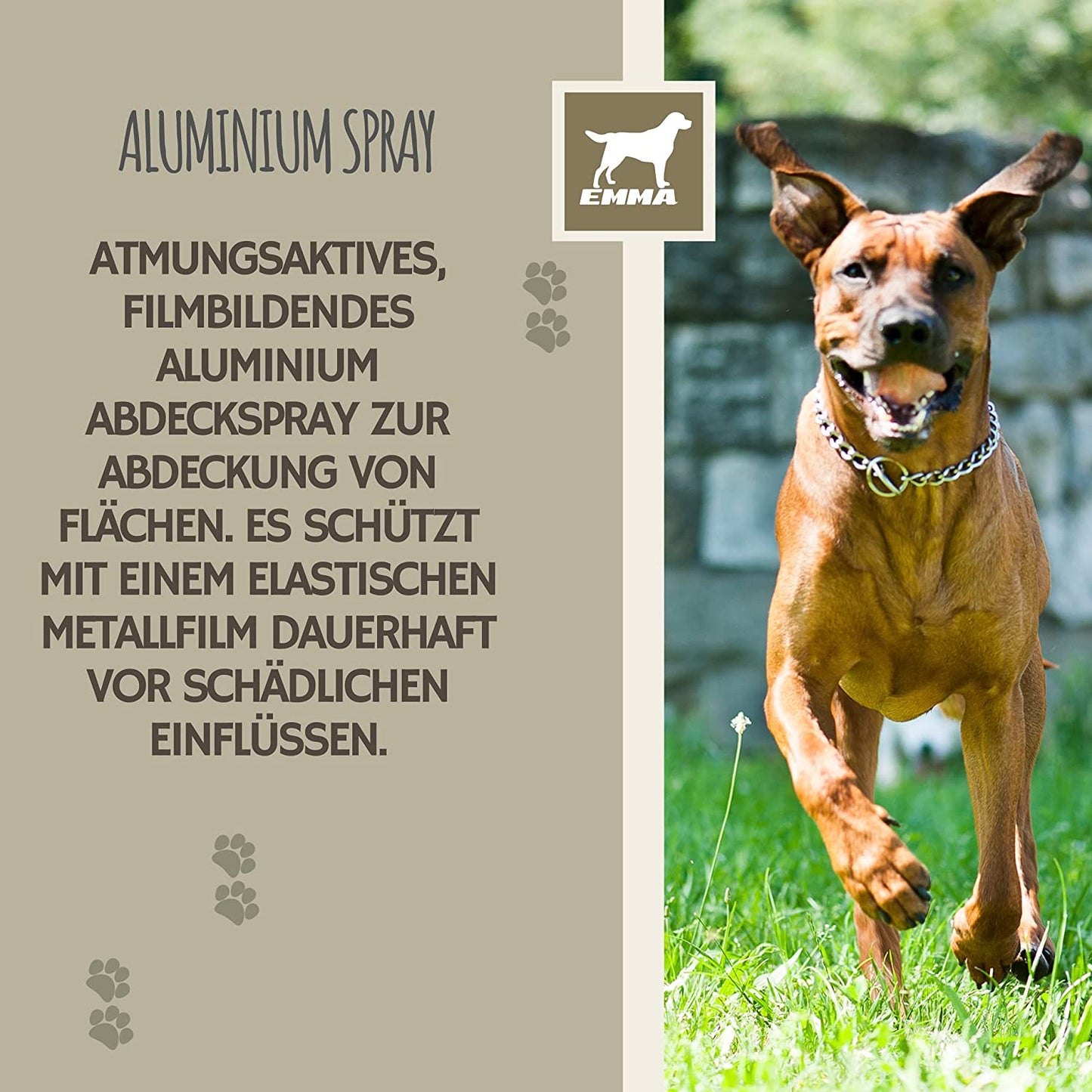 EMMA Alu 55 Barrier Silberspray für Tiere I Wundspray zum Wundschutz Hund Katze Haustier I Silber Spray Wundheilung I Aluminium Spray Wunddesinfektion I Sprühpflaster atmungsaktiv t Sprühverband Wundversorgung