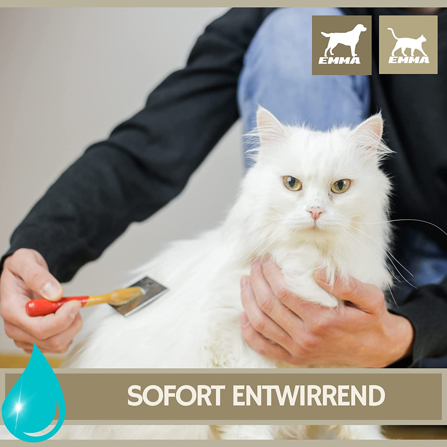 EMMA Entfilzungsspray Hunde I Entfilzungsspray Katze - Hunde Pflege I Fellpflege Hund Katze für Langhaar zum Entfilzen I Pflegespray Haare Hund Katze Welpen I Entfilzer für Hunde I Fellspray 2 * 250ml6.jpg