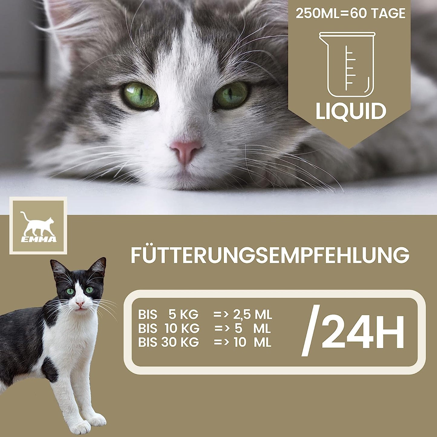 Barf Öl für Katzen & Hunde - Omega 3 & 6 Barföl aus- Leinöl Distelöl Wallnussöl I Futteröl + Vitamin E I Futter Barf Zusatz reich an Omega 3 Omega 6 Fettsäuren ohne Zusätze I Fell Haut Energie 0,25l5.jpg