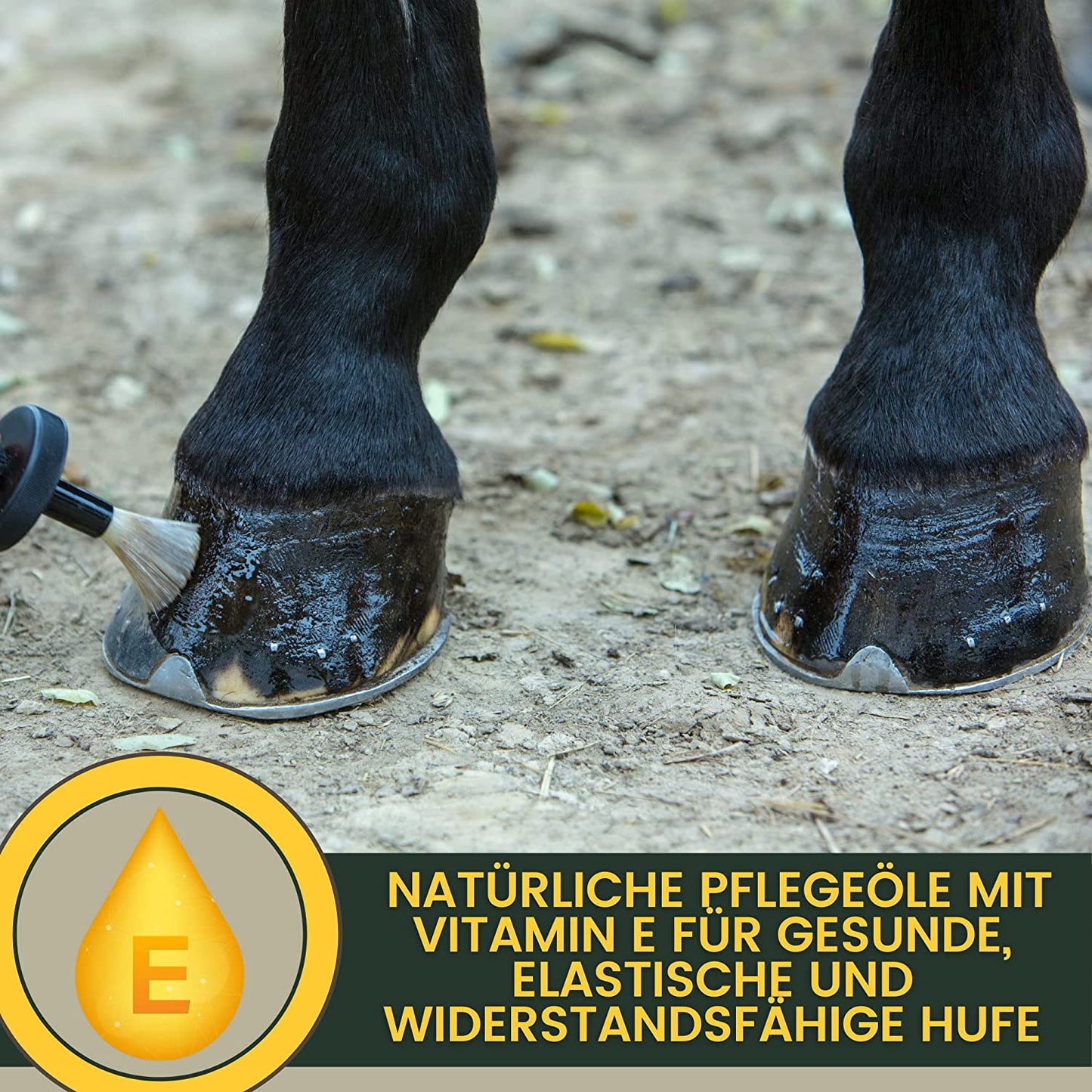Hufoel-Pferde-mit-Pinsel-Strahlpflege-Hufbalsam-Erste-Hilfe-Set-Hufpflege-Huffett-Hufgel-Hornwachstum-Huffestiger-trockene-rissige-Hufe