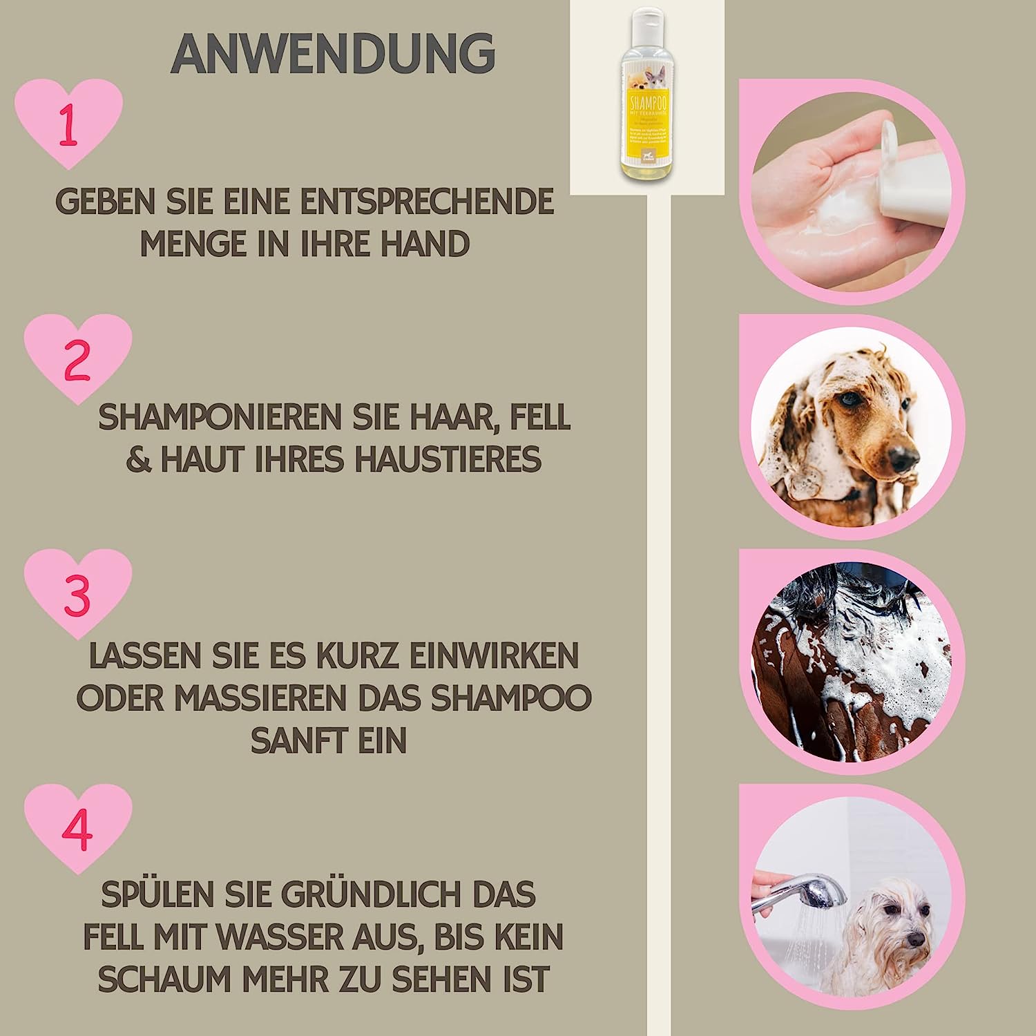 EMMA Tea Tree Shampoo Hundeshampoo mit Teebaumöl für Hunde Katzen 250ml I mildes Hunde Shampoo ph neutral I Pferdepflege Set glänzendes Fell I Katzenshampoo I für trockene & irritierte Haut I Fellpflege.jpg
