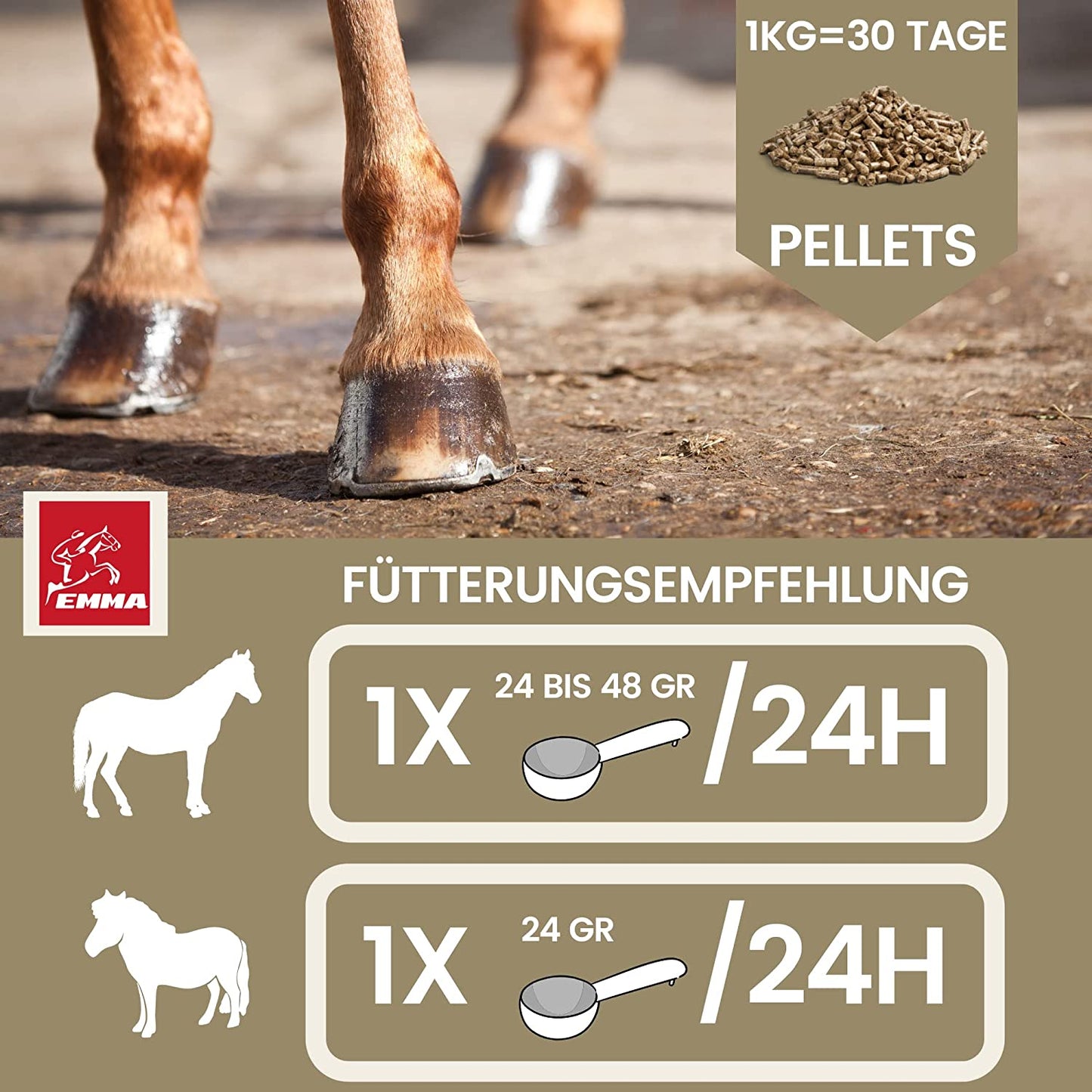 EMMA Zink 2 Pferd  Biotin Pferd - Biotin und Zink für Pferde  gesunde Hufe, Haut  Haare bei Ekzem Mauke  hochdosiert  Top Biotin Pellets  einfach ins Pferdefutter  Mineralfutter Pferde & Pony.png