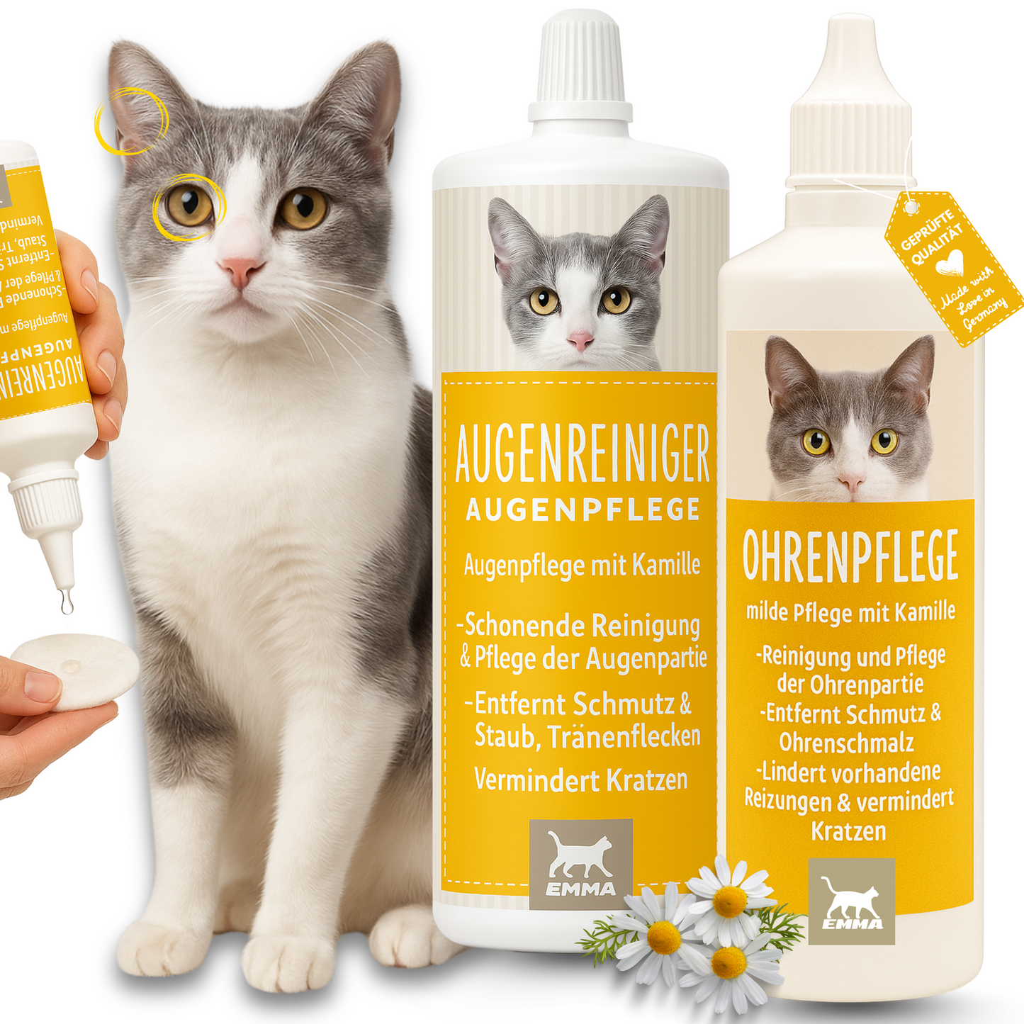 Ohrenreiniger & Augenreiniger für Katzen 2*100ml