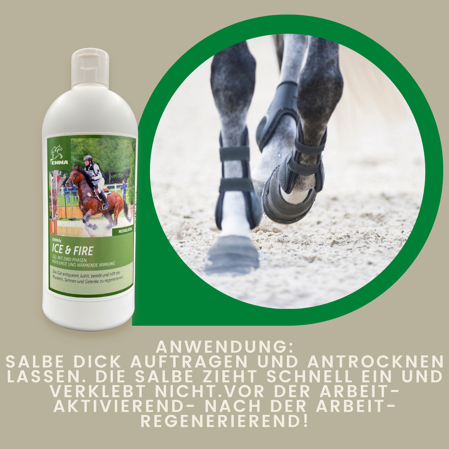Pferdebalsam wärmend & kühlend,  Wärmesalbe & Kühlgel  500 ml