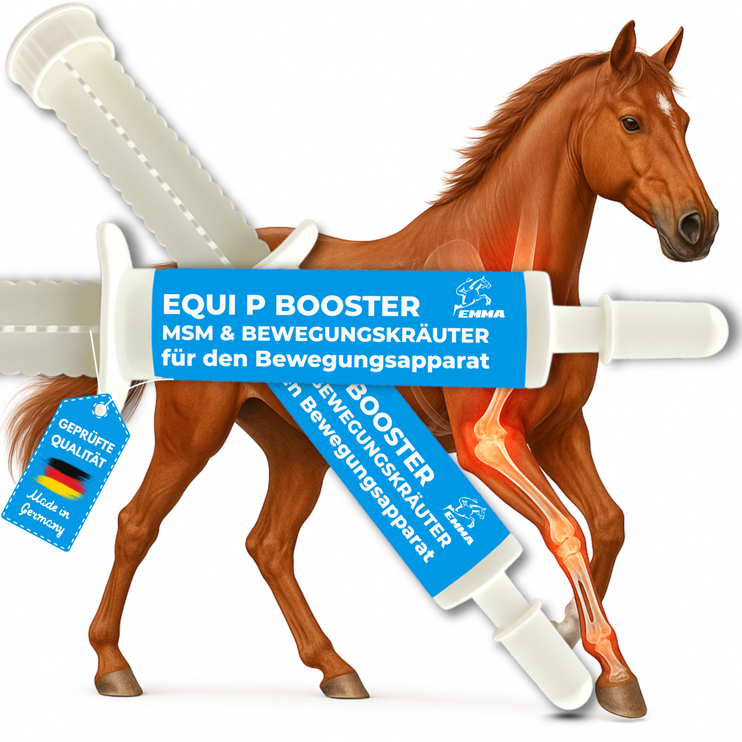 Equi P Booster, Paste mit  MSM & Weidenrinde für Pferde 2St.