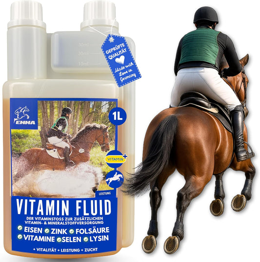 Vitamin Liquid, B Vitamine fürs Pferd, B12, B6, B2, B1  1L