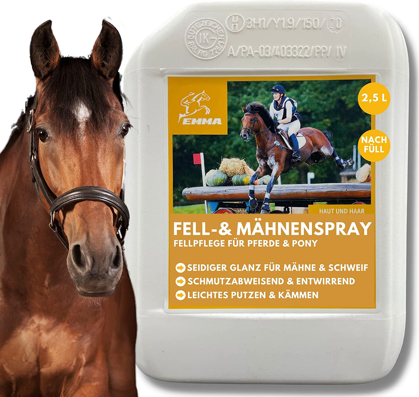 SPARPAKET, Haut & Haare, Leinöl 2,5 Liter,  Teebaumöl Shampoo, Mähnenspray 2,5 L fürs Pferd