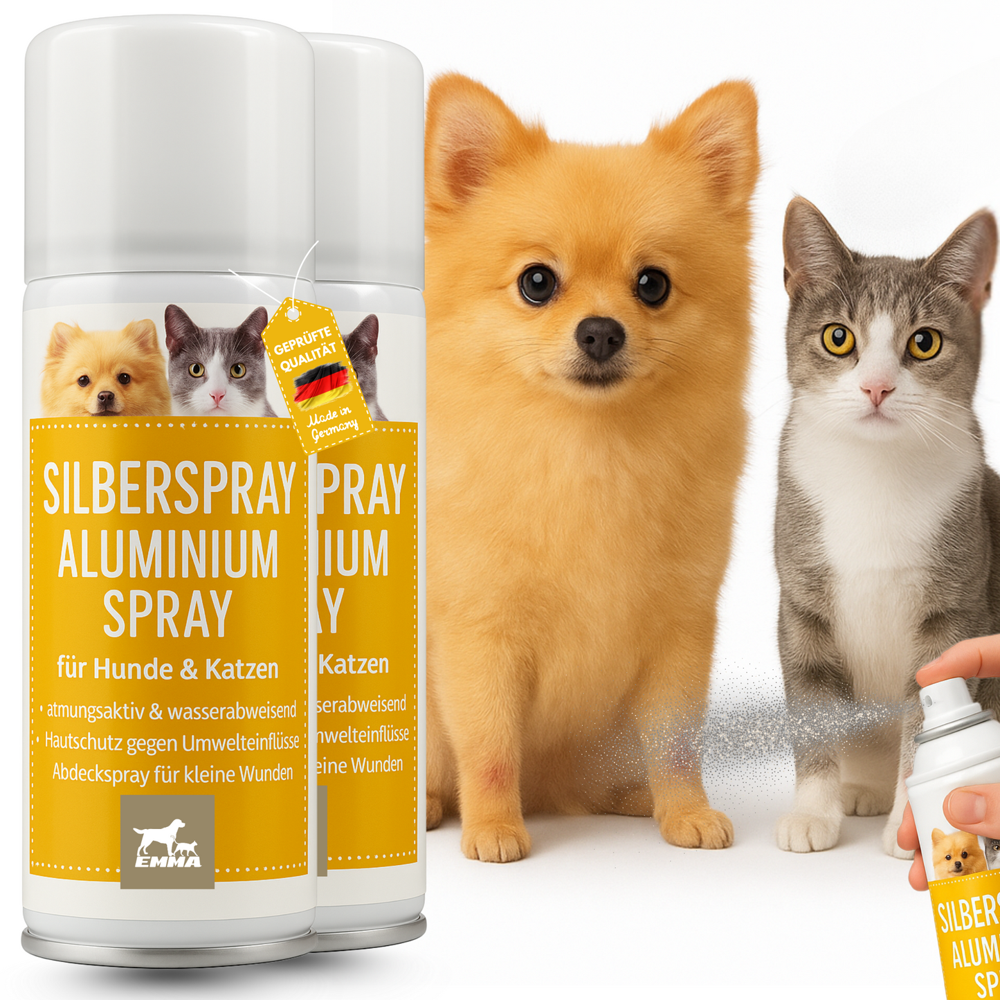 Erste Hilfe Set für Tier I Silberspray - Silber Spray Wundspray 2*100ml