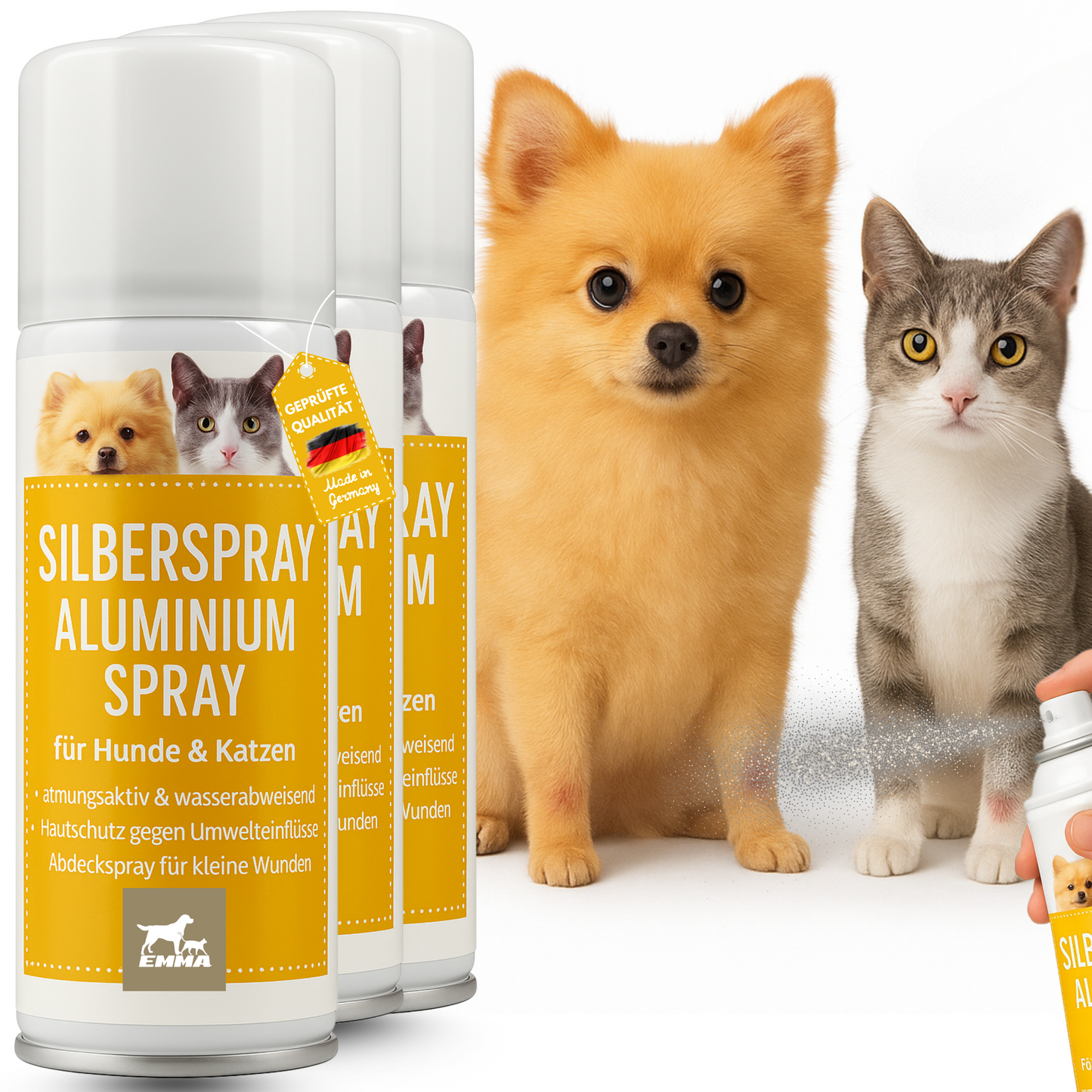Erste Hilfe Set für Tier I Silberspray - Silber Spray Wundspray 3*100ml