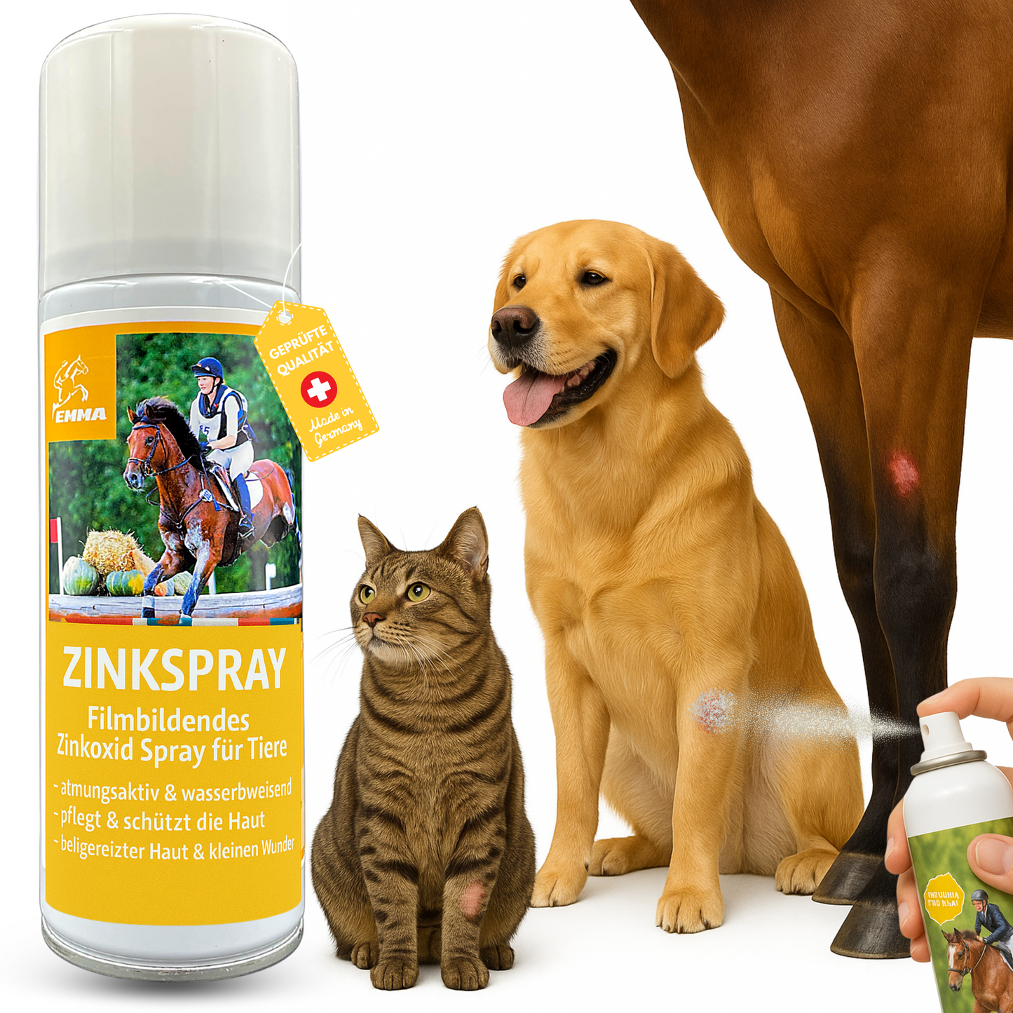 Zinkspray für Pferde I Wundspray zum Schutz & Abdeckung von Wunden 200ml