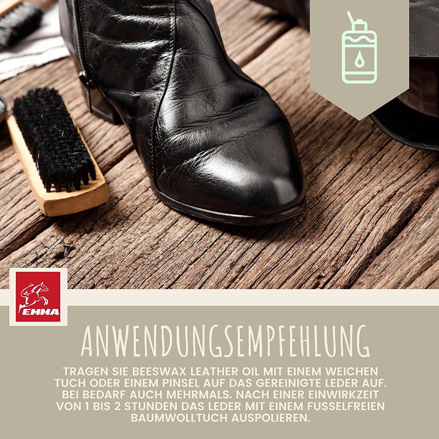 Lederpflege Set I Sattelseife & Lederöl farblos I Lederreinigung Sattel Trense Auto Schuhe Sofa I imprägniert & pflegt Leder I Lederseife flüssig I Lederreiniger I Lederbalsam I Sattelfett 2x500 ml