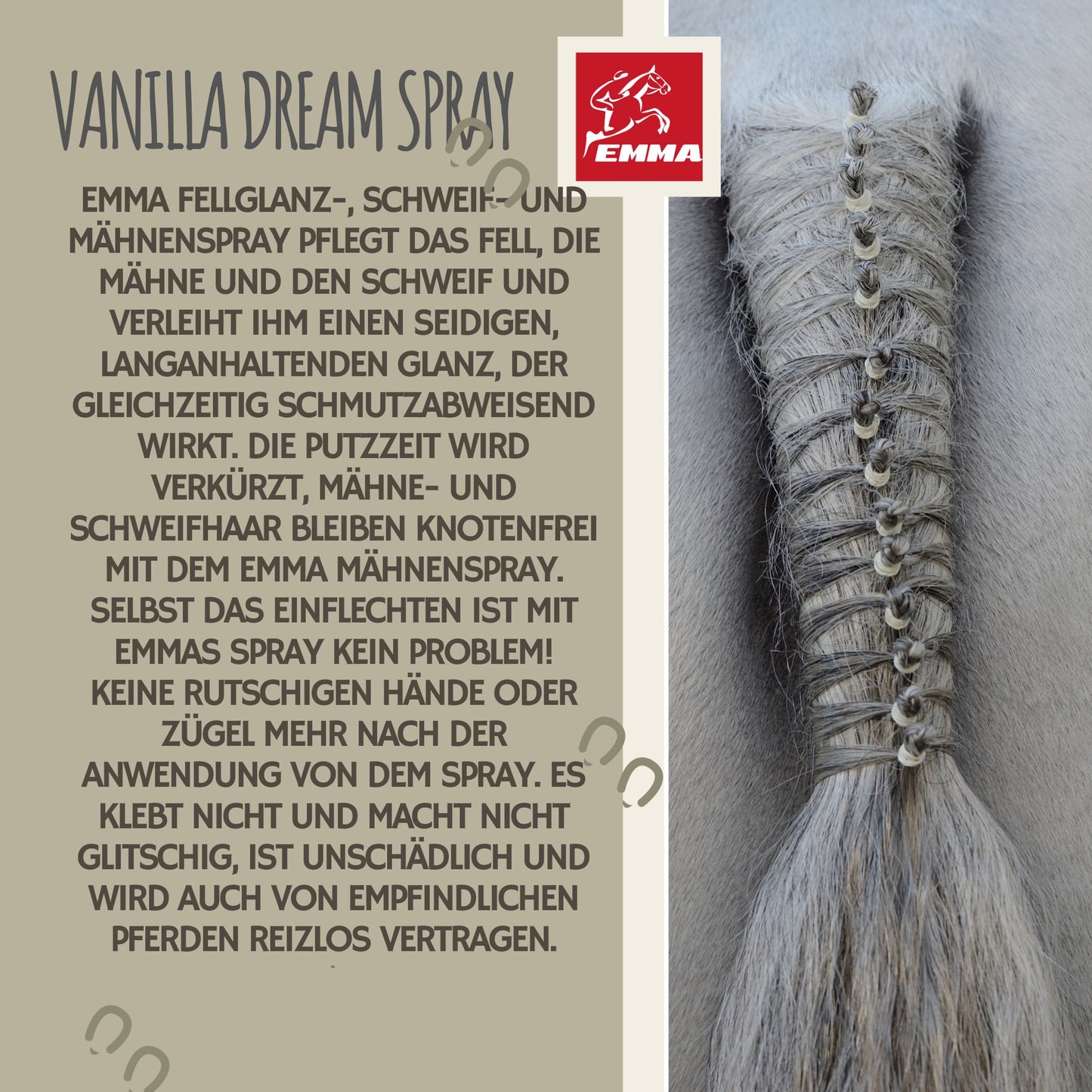 Mähnenspray Glanzspray Schweifspray Pferde 500ml