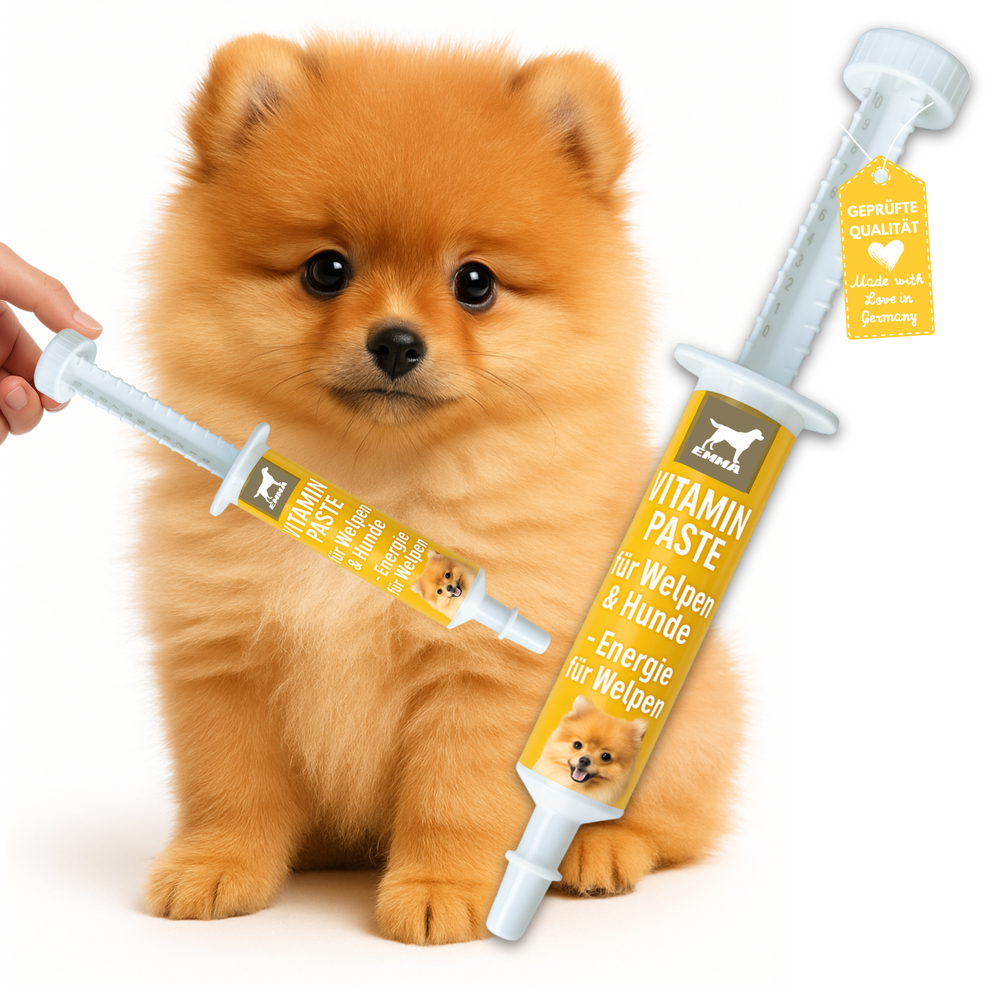 Vitaminpaste für Hunde, Welpenbooster im praktischen Injektor 15ml
