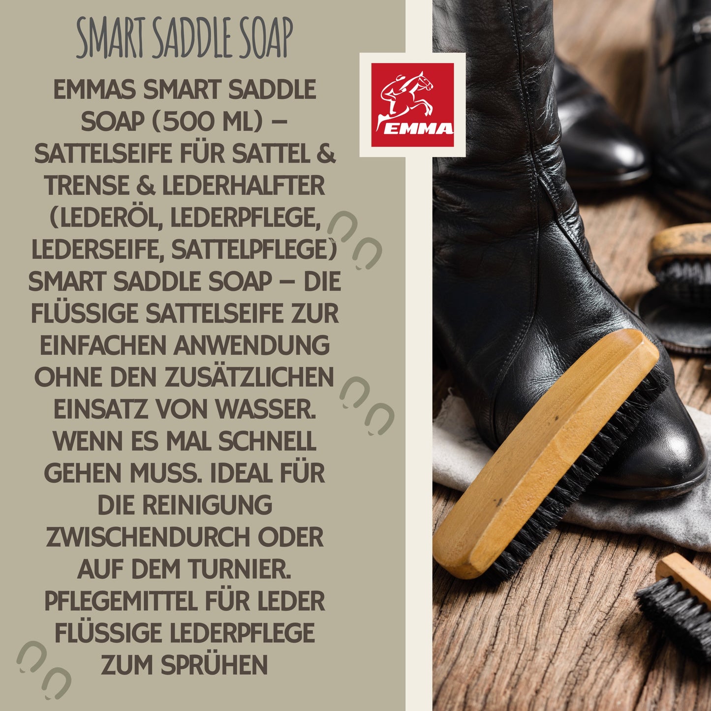 Sattelseife, Lederseife reinigt Glattleder 500ml