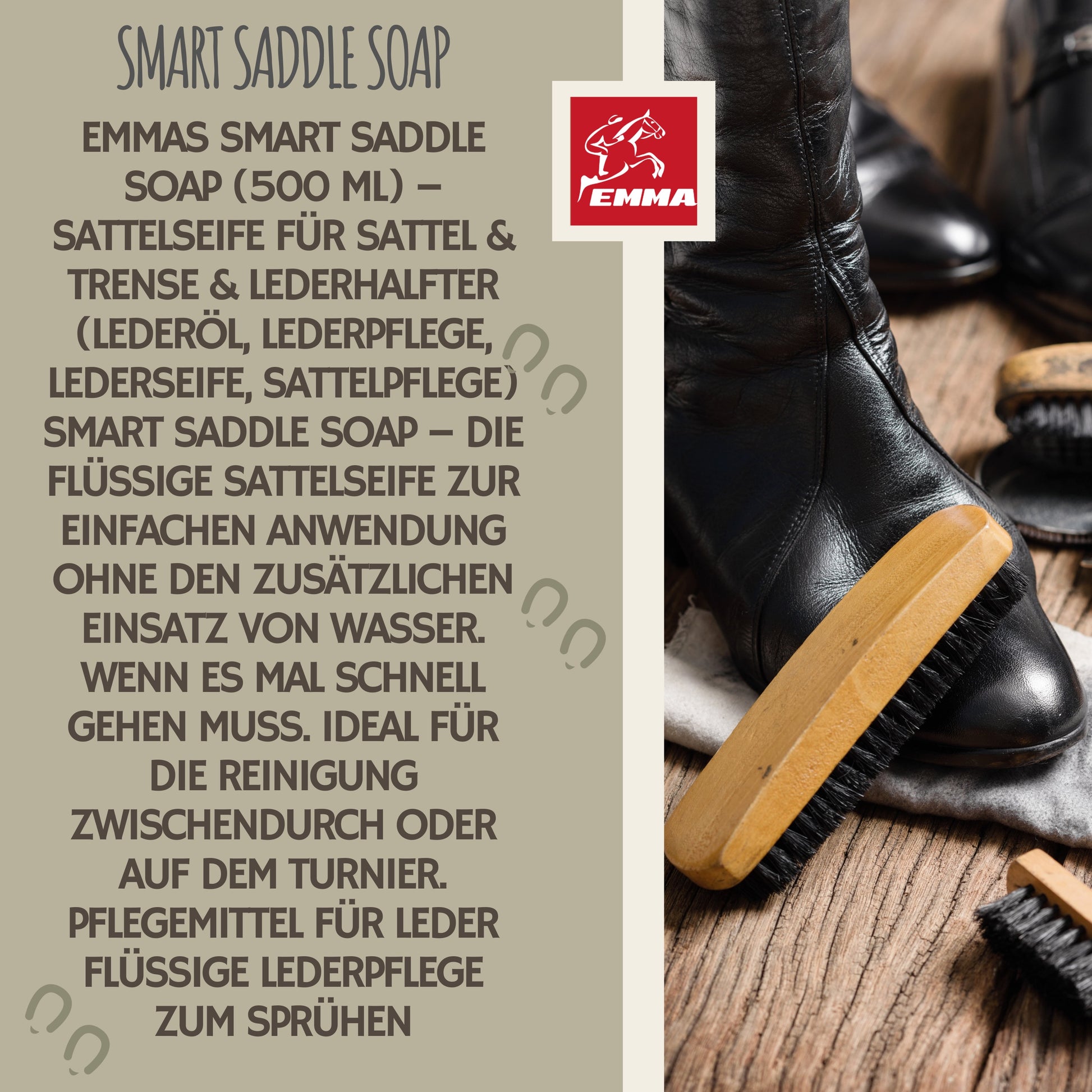 Sattelseife, Lederseife reinigt Glattleder 500ml