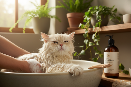 Katze waschen – Wann, wie oft & welches Shampoo?