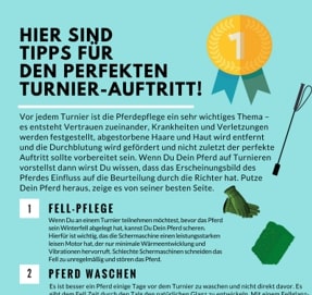 Pferdepflege I TIPPS UND TRICKS FÜR DEN PERFEKTEN AUFTRITT BEIM TURNIER