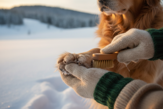 Pfotenpflege Hund im Winter – Salz, Kälte & Schutz