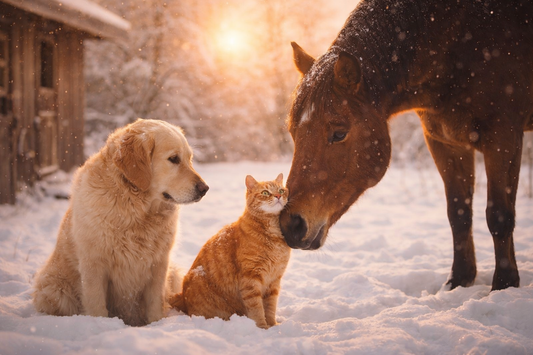 Hund, Katze und Pferd als Familienmitglieder – Tiere bereichern unser Leben besonders an Weihnachten