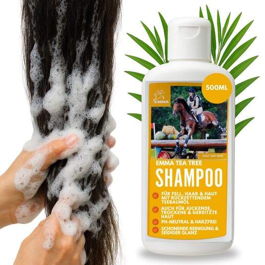 Pferdeshampoo, Shampoo für Pferde & Hunde mit Teebaum-Öl  500ml