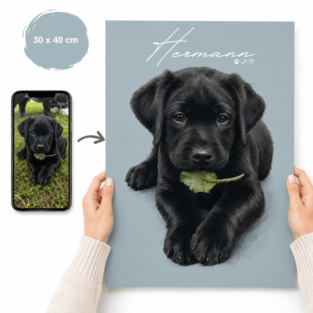 Personalisiertes Haustierportrait – Dein Lieblingsmoment als stilvolles Art Poster