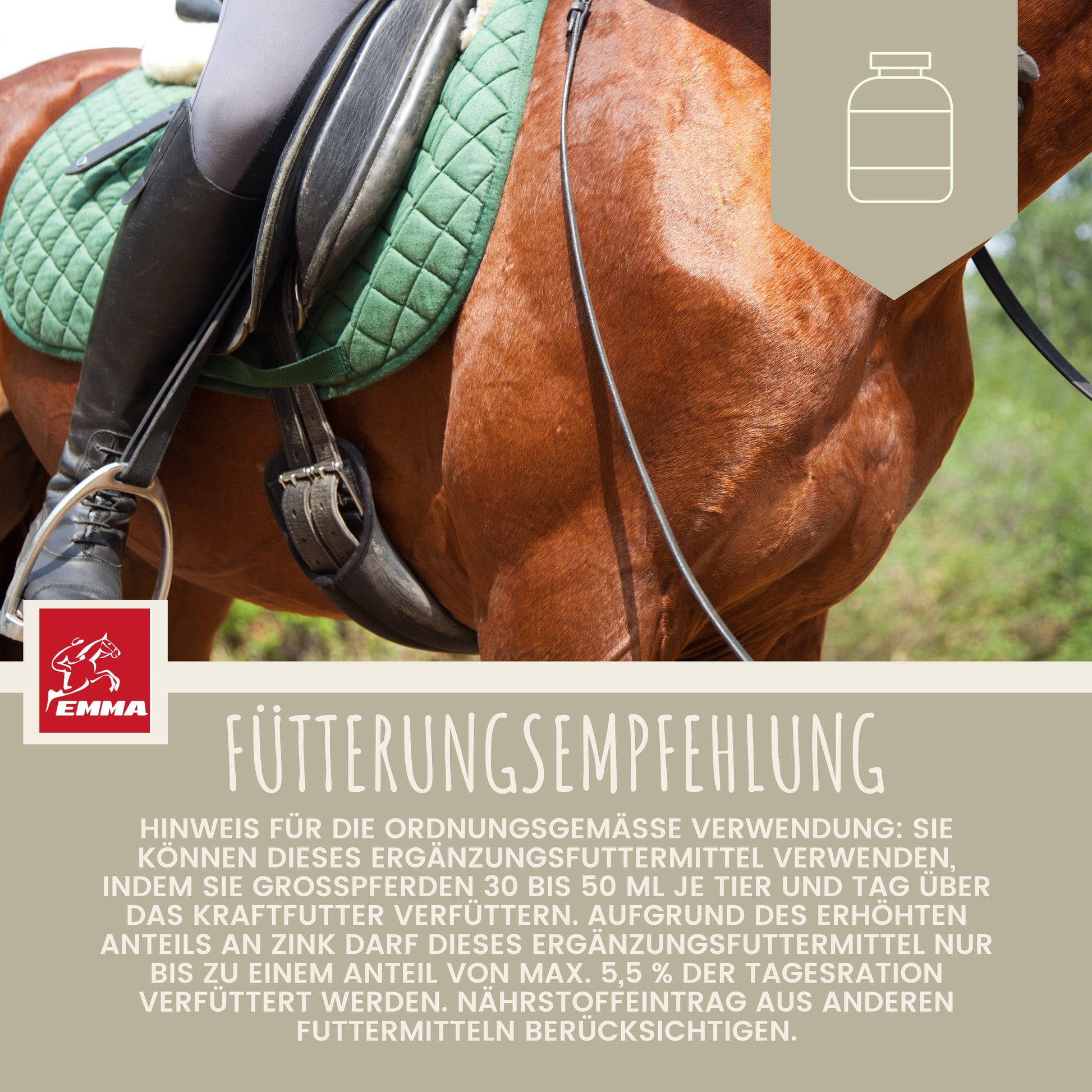 Aminosäure Aufbaufutter Muskelaufbau Pferd 1L