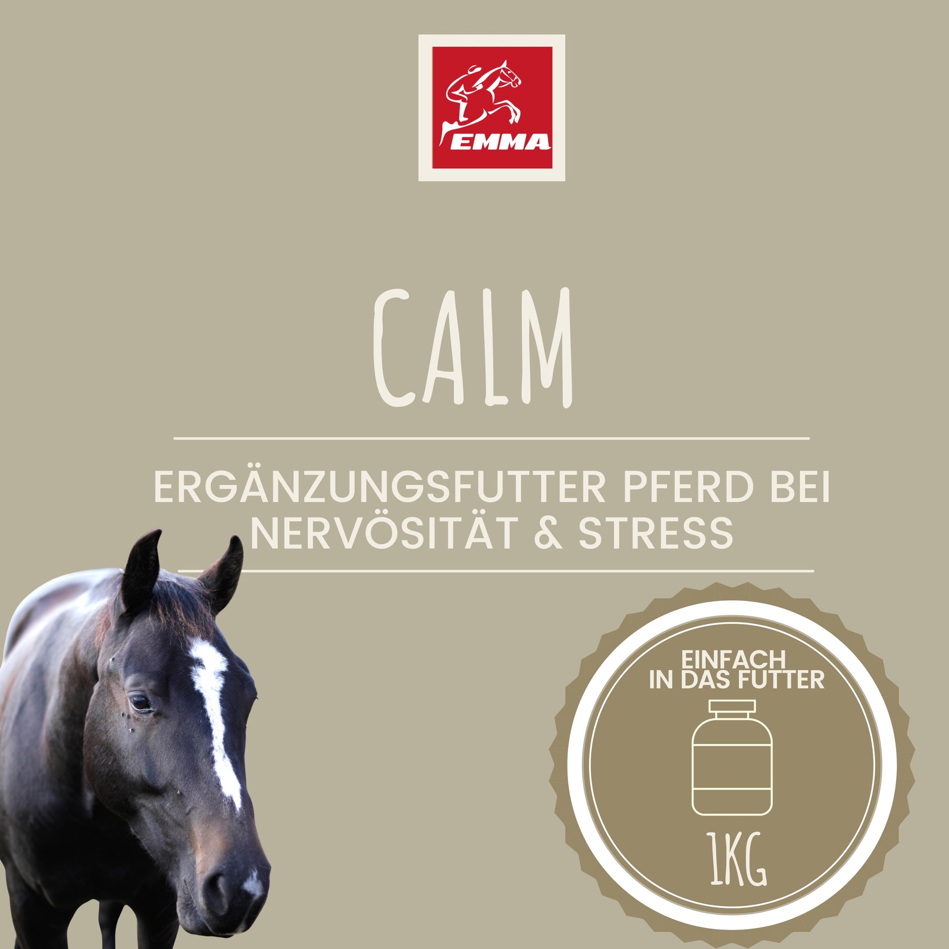CALM Magnesium Pulver Beruhigung Pferd 1KG