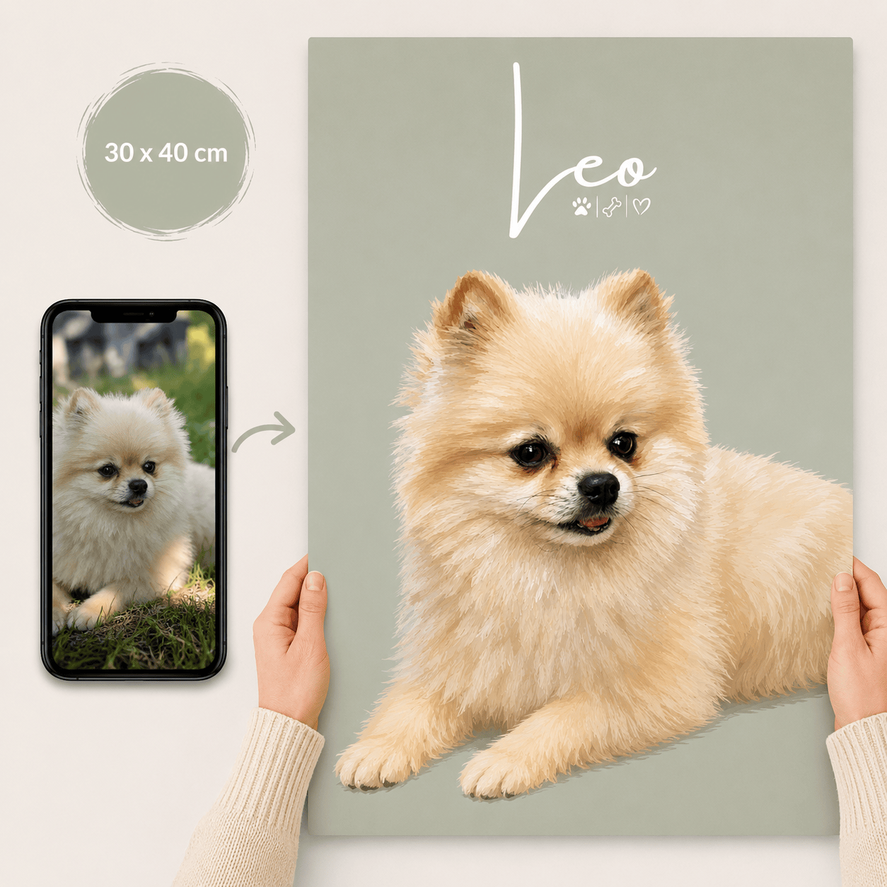 Personalisiertes Haustierportrait – Dein Lieblingsmoment als stilvolles Art Poster