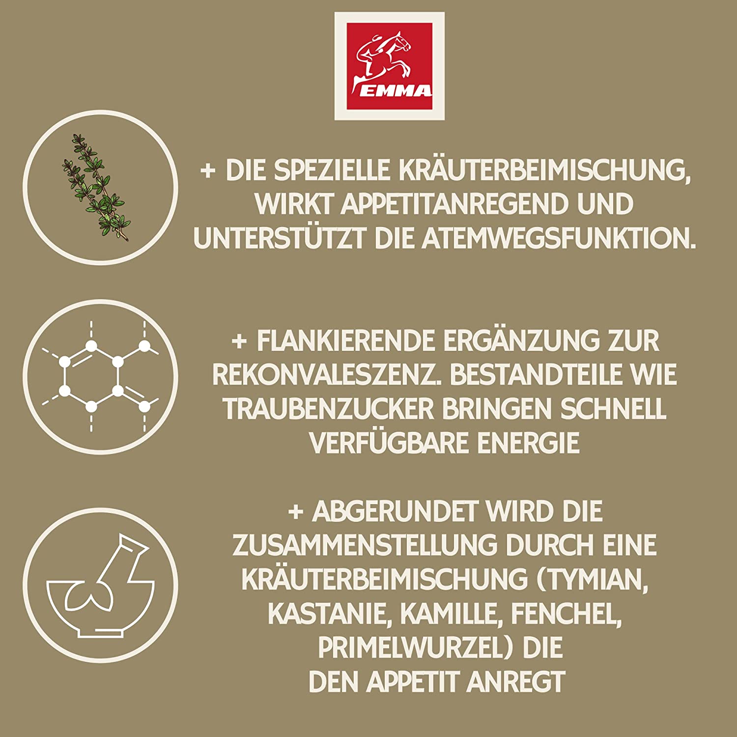 EMMA Breath Sirup Hustensaft Pferd - Sirup Bronchialkräuter Pferd Thymian Fenchel Schleimlöser Pferd I Atemwegskräuter Pferd Husten I bei Husten Pferd freie Atemwege I Atemkräuter I Hustenkräuter Pferd Husten 