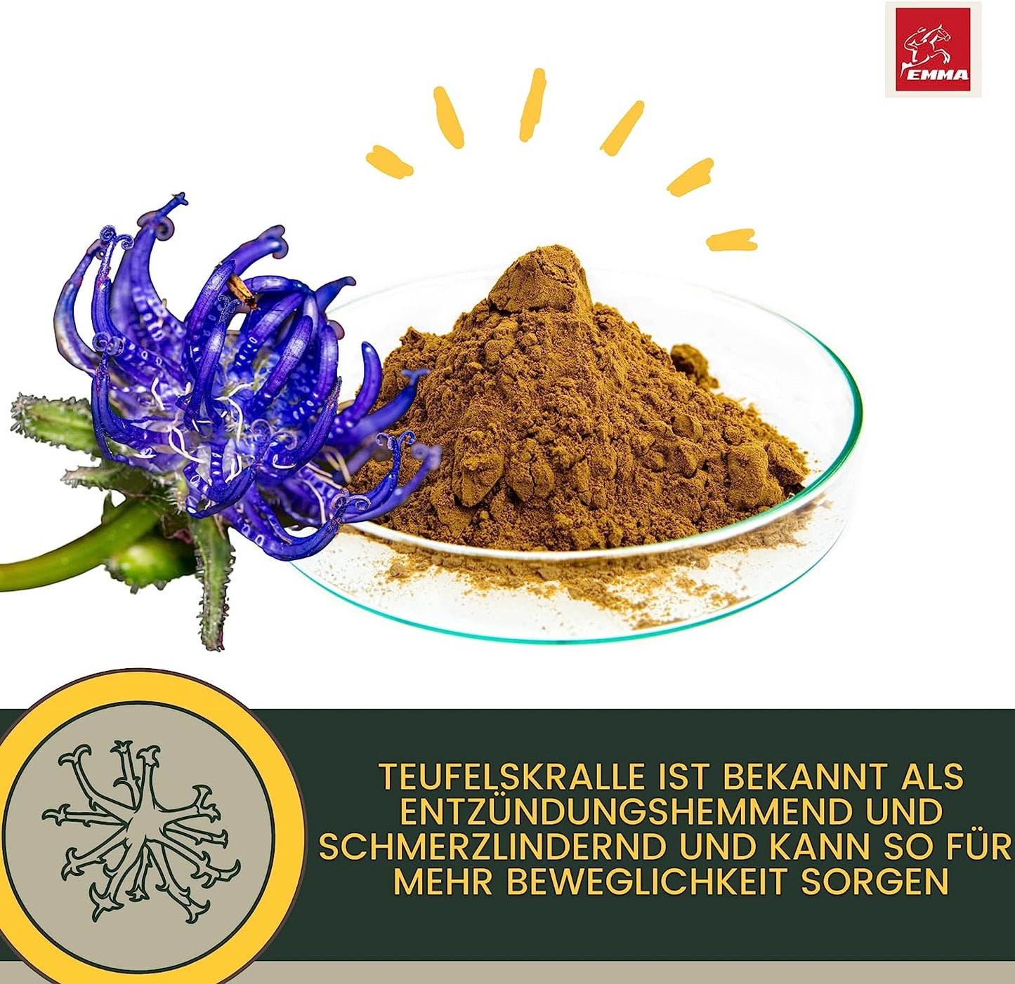 EMMA Devil Liquid  Teufelskralle Pferd 1L Gelenk Liquid mit natürlicher Teufelkralle für Pferde I Pferde Liquid Gelenk für Stärkung & Regeneration & Unterstützung Bewegungsapparat I Gelenk Futter Mittel auch Senioren5.jpg