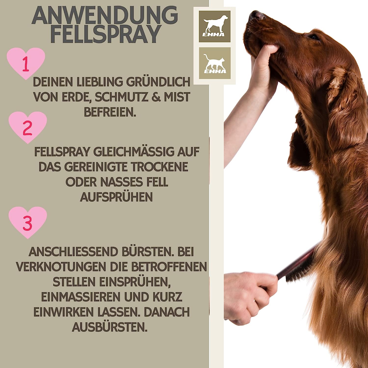 EMMA Pferde Leckerlies Hufbalsam Mähnenspray für Pferde EMMA Set 66 Leckerli Pferd Banane - Glitzerspray für Pferde - Pferdezubehör - Huffett Hufpflege Pferdepflege für Pferde Set 3tlg für Fell Mähne Schweif Hufe .jpg