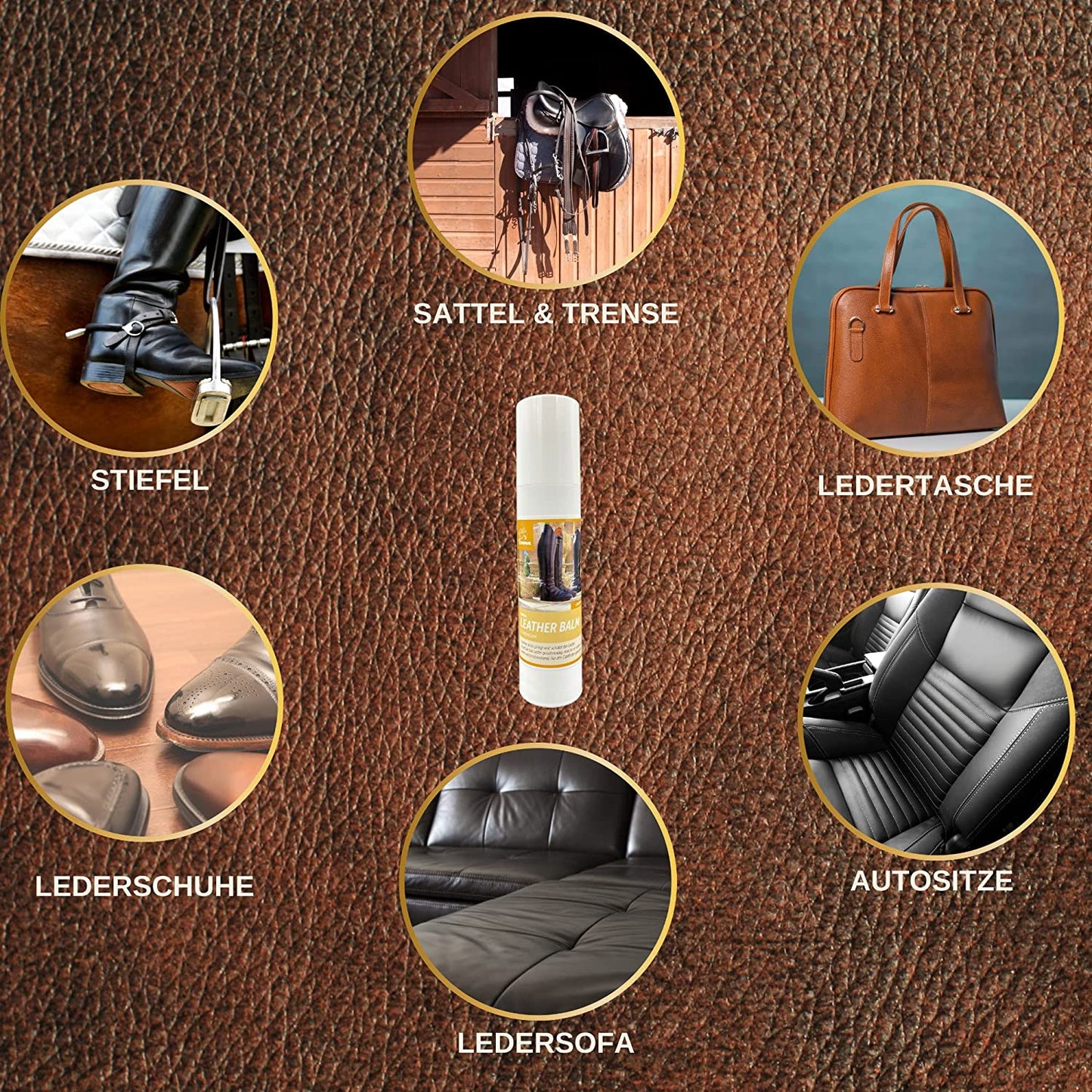 EMMA Lederfett a farblos I Lederpflege I Sattelfett für Glattleder l Pflegemittel Lederbalsam I Lederreiniger I Sattelpflege Schuhpflege I Lederpflege Sofa Reinigung Auto Pflege Sattel Schuhe 200ml.jpg