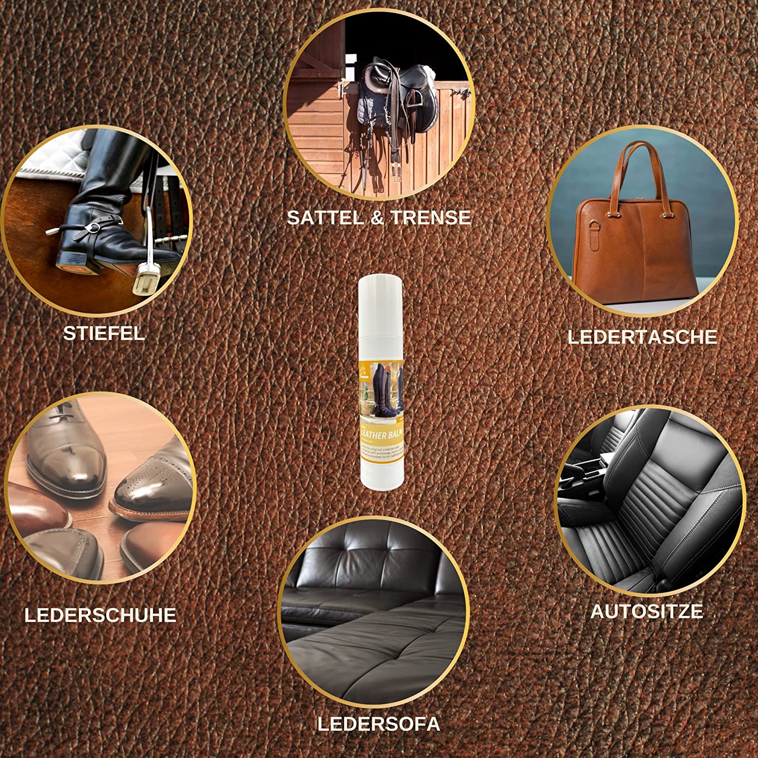 EMMA Lederfett a farblos I Lederpflege I Sattelfett für Glattleder l Pflegemittel Lederbalsam I Lederreiniger I Sattelpflege Schuhpflege I Lederpflege Sofa Reinigung Auto Pflege Sattel Schuhe 200ml.jpg