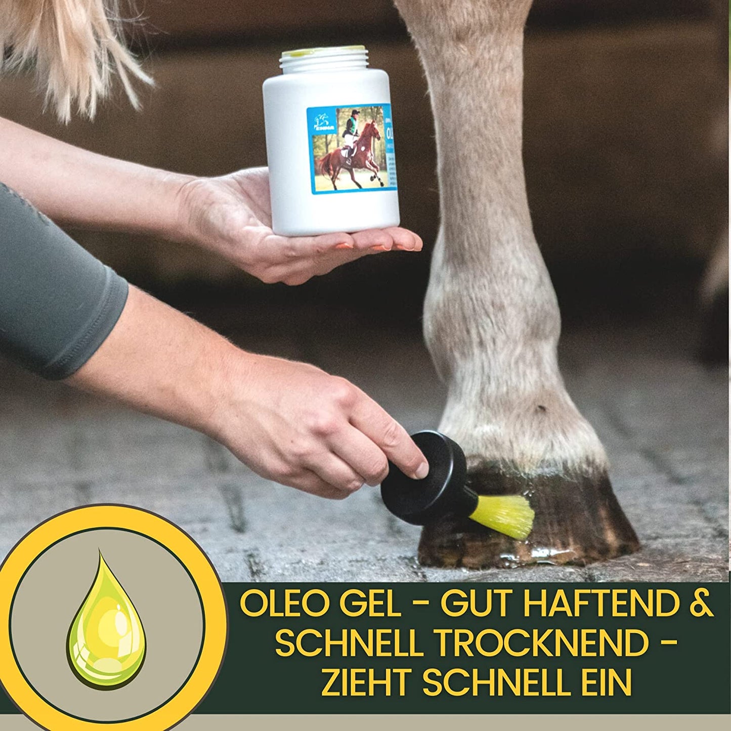 Hufoel-Pferde-mit-Pinsel-Strahlpflege-Hufbalsam-Erste-Hilfe-Set-Hufpflege-Huffett-Hufgel-Hornwachstum-Huffestiger-trockene-rissige-Hufe