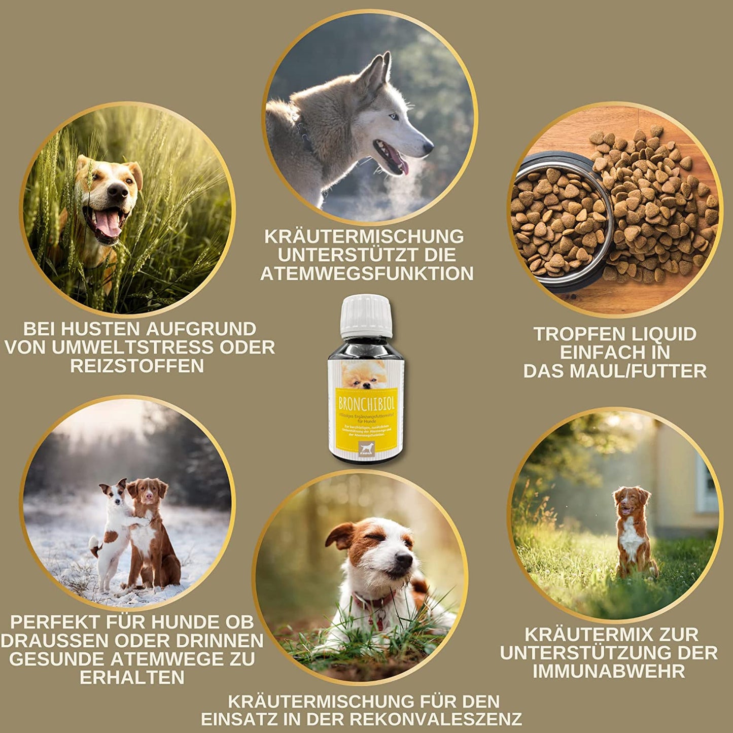  EMMA bronchiobol  Hustensaft für Hunde I Thymian Bronchial Kräuter I Tropfen + Anis Fenchel I Hustenmittel Beruhigung Atemwege bei Husten & Erkältung Hund I Schleimlöser für Bronchien Hund I Kräutermischung Hund 100ml4