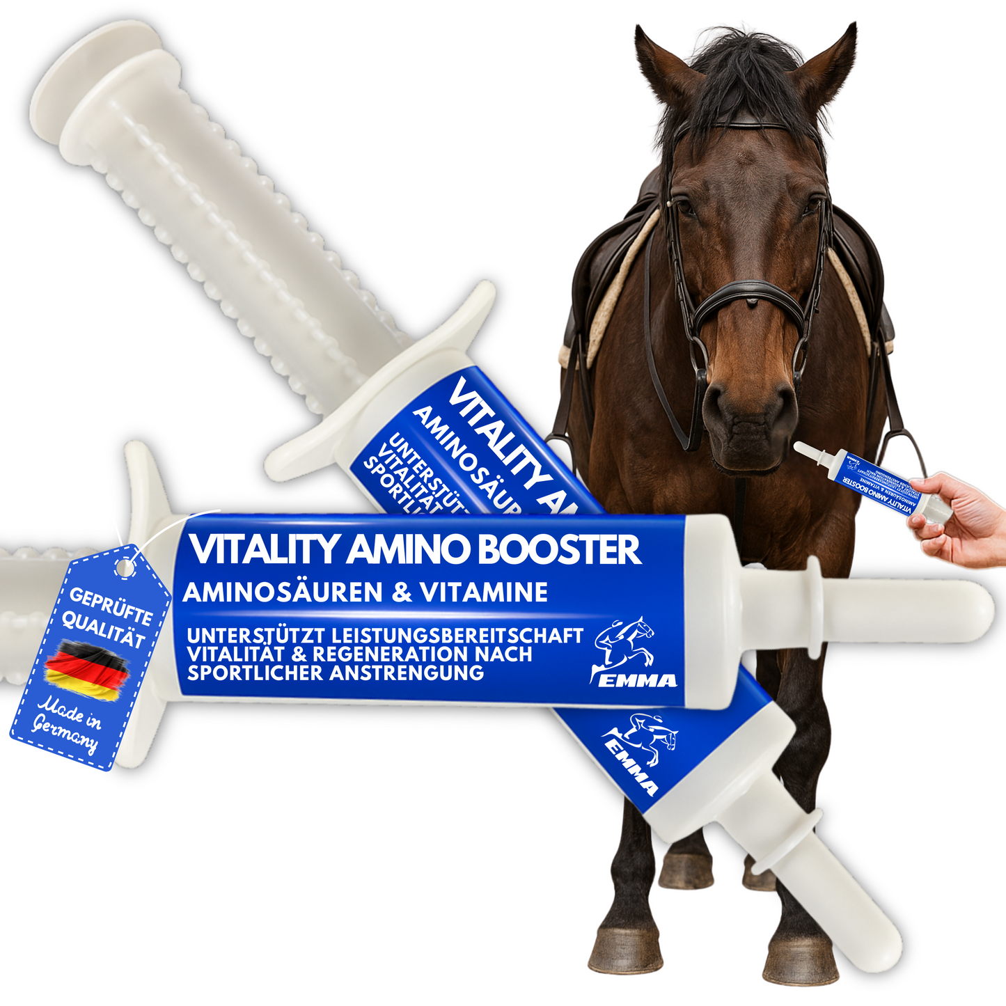 Aminosäure & Vitamin E für Pferde I Booster I Oralpaste 2St.