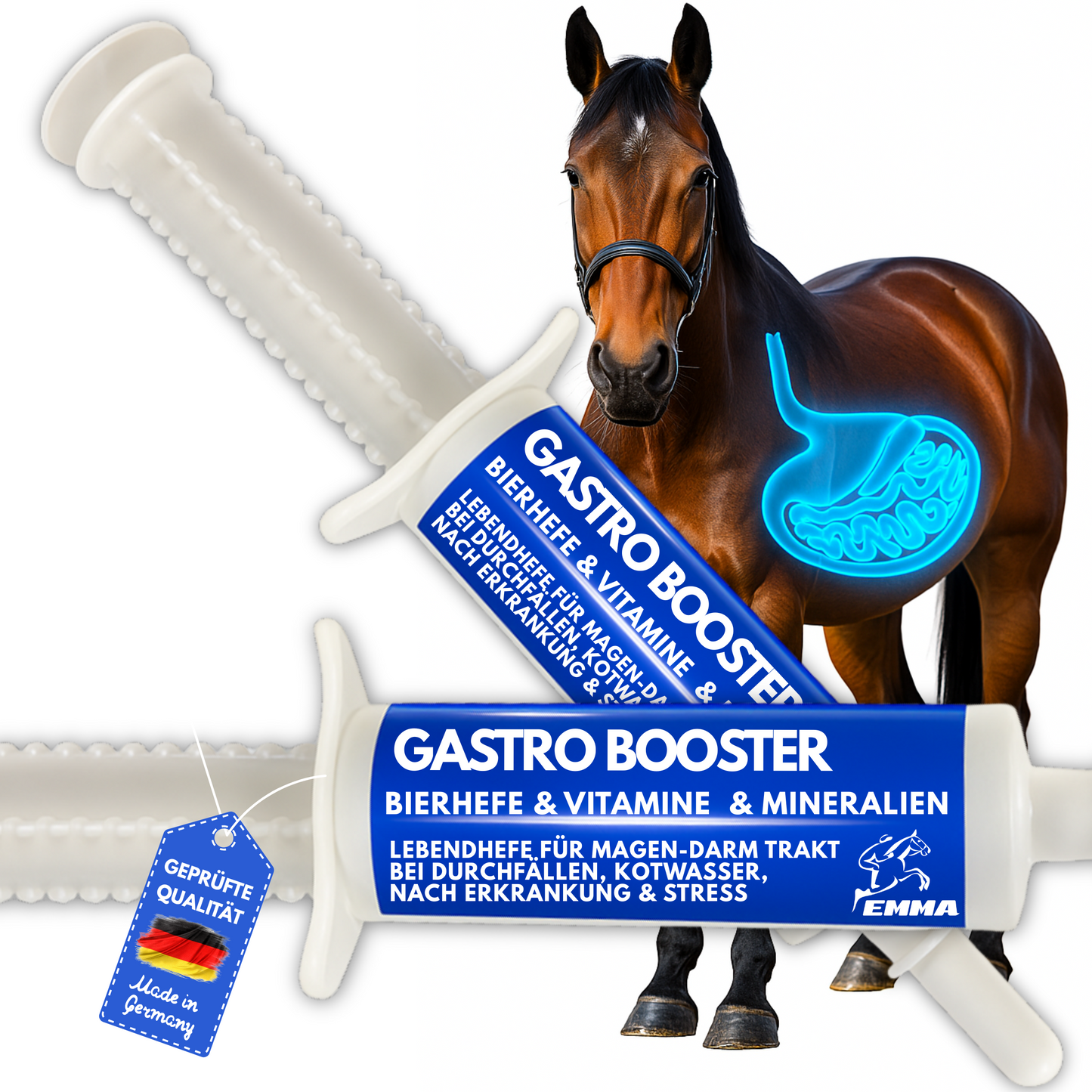 Gastro Booster fürs Pferd I Bierhefe + Vitamine prebiotisch 2 St.