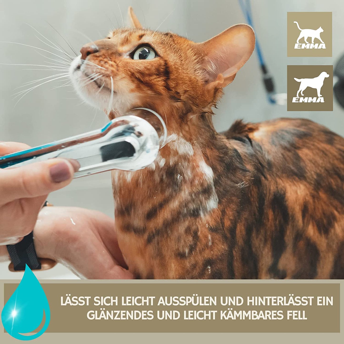 Hundeshampoo & Katzenshampoo + Kamille Lavendel I Fellpflege für Hund & Katzen Welpen  2 * 250ml