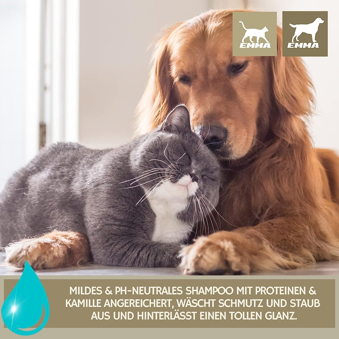 Teebaumöl Shampoo, Fellpflege für Hunde & Katzen 250 ml