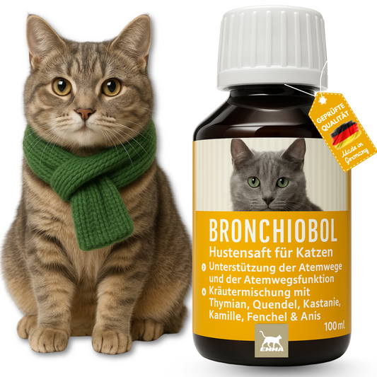 Hustensaft für Katzen,  Bronchial Tropfen mit Thymian 100ml