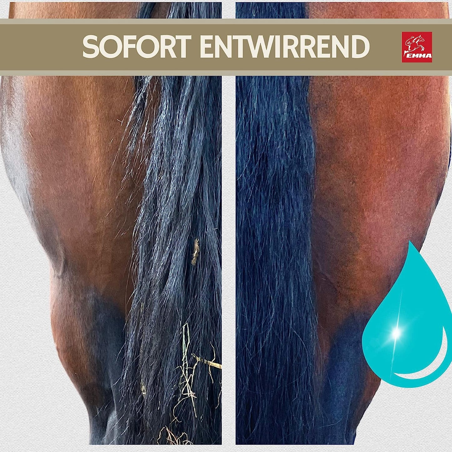 SPARPAKET, Haut & Haare, Leinöl 2,5 Liter,  Teebaumöl Shampoo, Mähnenspray 2,5 L fürs Pferd