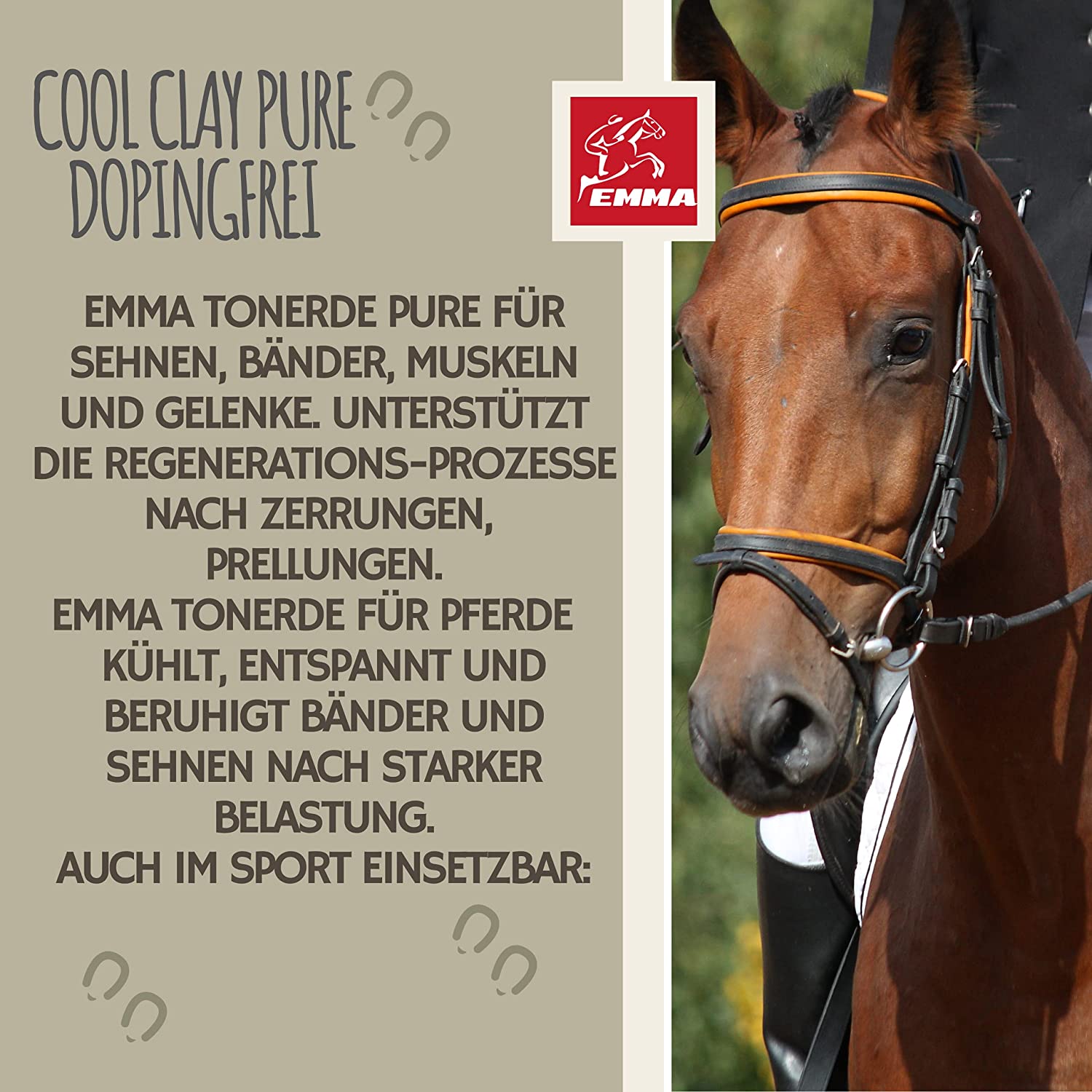 EMMA_essigsaure_Tonerde_Tonerde_Pferd_Cool_Clay_Tonerde_Balsam_kühlend_dopingfrei_Pferdebalsam_Tonerde_Pulver_Heilerde_kühlend_Kühlgel_Muskel_Sehnen_Bänder_Gelenke_Pferd