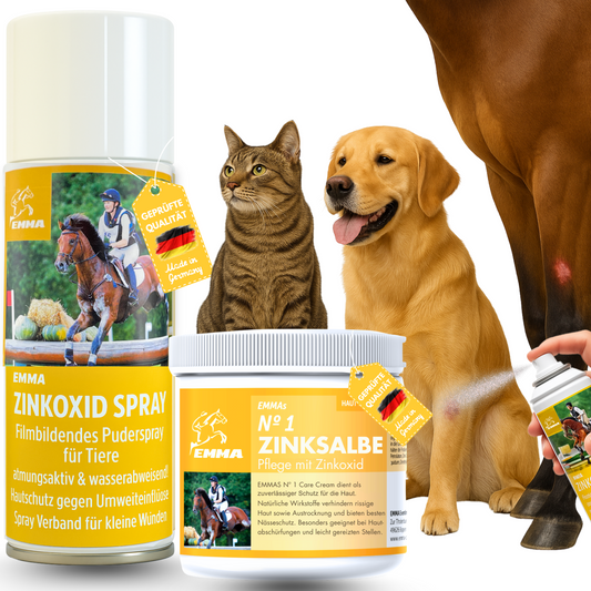 Erste Hilfe Set I Zinkspray + Zinksalbe für Pferde Kühe Hühner