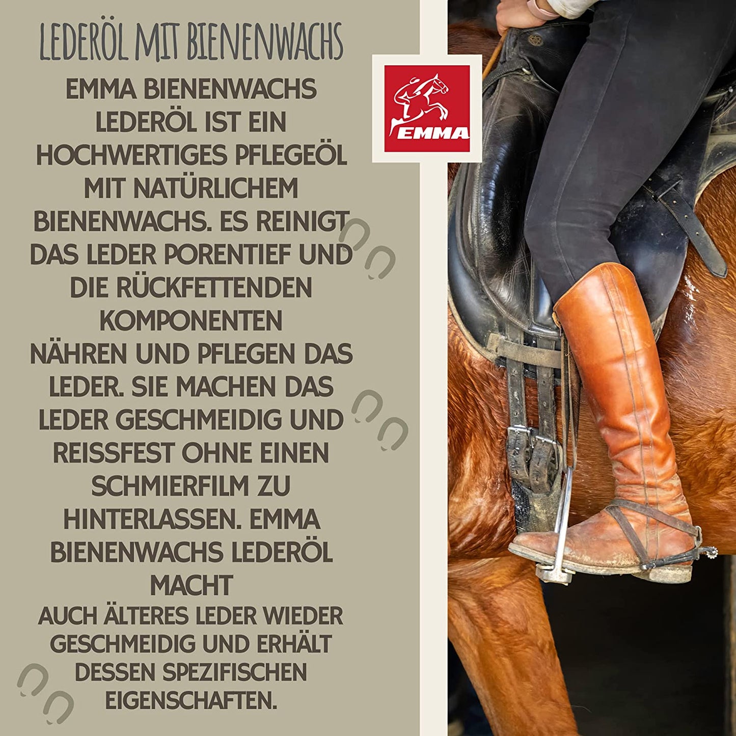Lederpflege Set I Sattelseife & Lederöl farblos I Lederreinigung Sattel Trense Auto Schuhe Sofa I imprägniert & pflegt Leder I Lederseife flüssig I Lederreiniger I Lederbalsam I Sattelfett 2x500 ml