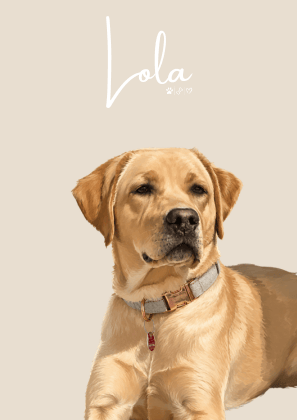 Personalisiertes Haustierportrait – Dein Lieblingsmoment als stilvolles Art Poster