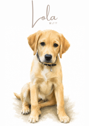 Personalisiertes Haustierportrait – Dein Lieblingsmoment als stilvolles Art Poster