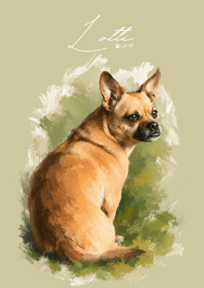 Personalisiertes Haustierportrait – Dein Lieblingsmoment als stilvolles Art Poster